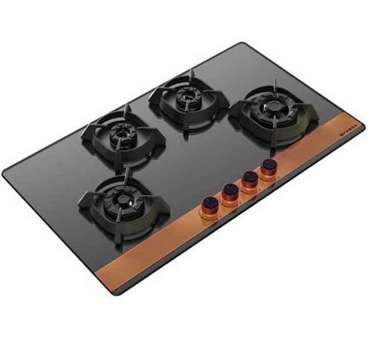 FABER Hob/Hobtop Utopia HT 804 BR CI Glass Automatic Hob  (4 Burners)